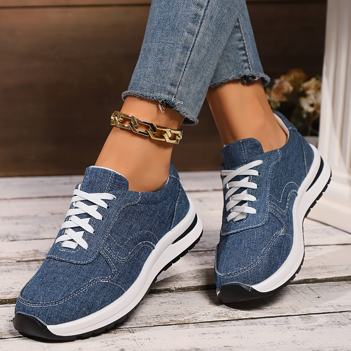 IZZY - Orthopädische Sneakers aus Jeansstoff