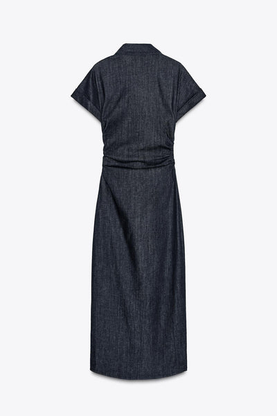 EMMA - Denim Midi-Kleid