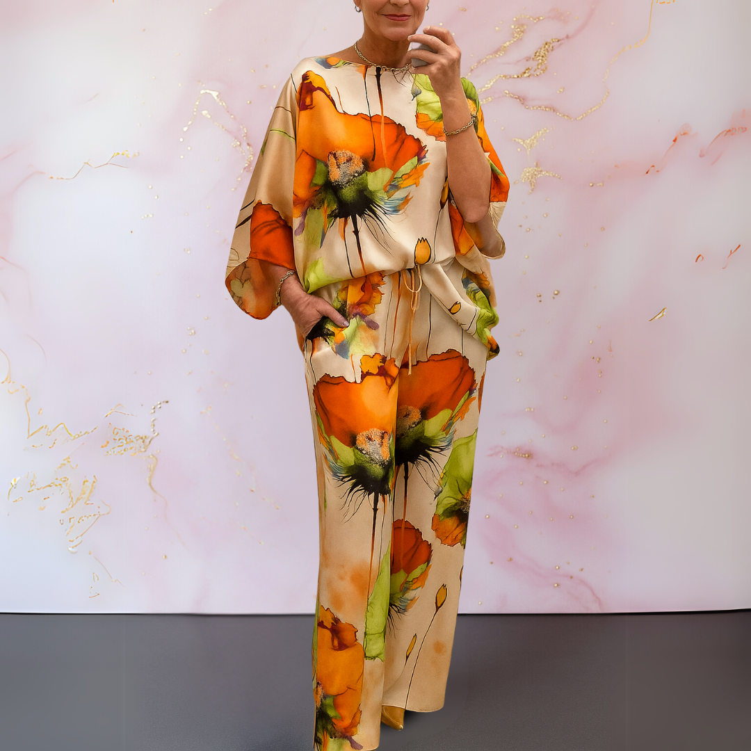 MONIEK - Satin Zweiteiliges Damenset