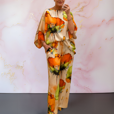 MONIEK - Satin Zweiteiliges Damenset