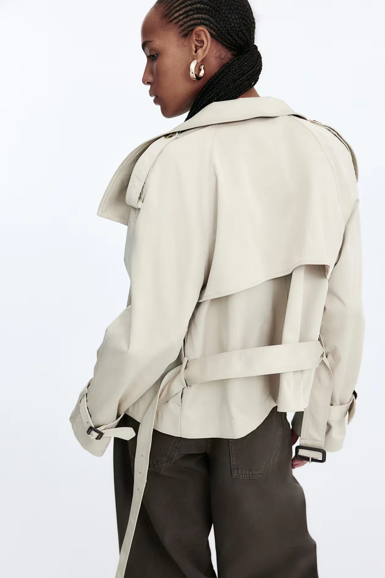 ELARA - Luxe Kurzer Trenchcoat