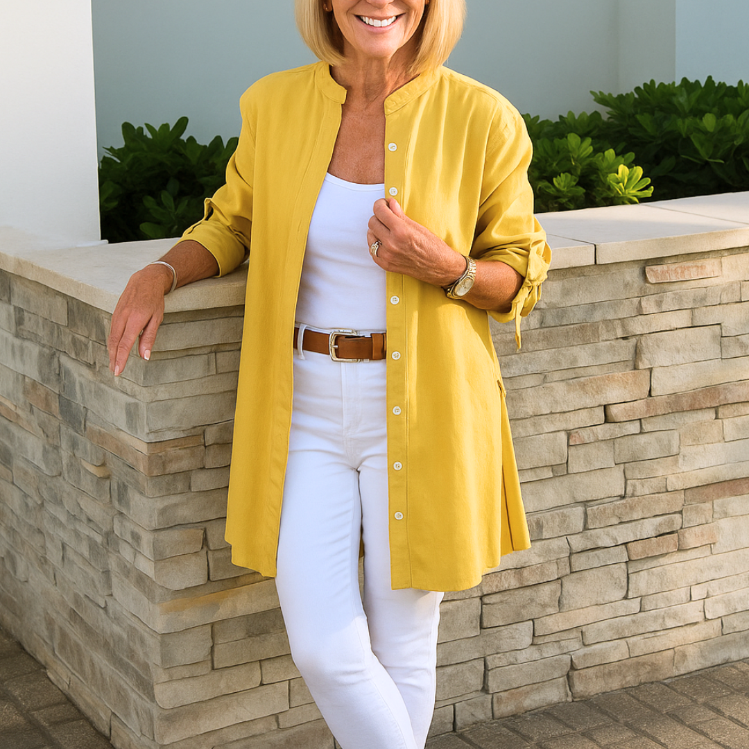 LOUISE - Elegante Bluse mit Schleifenärmeln