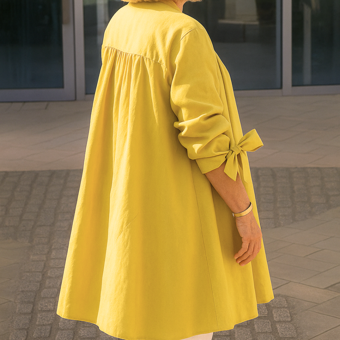 LOUISE - Elegante Bluse mit Schleifenärmeln