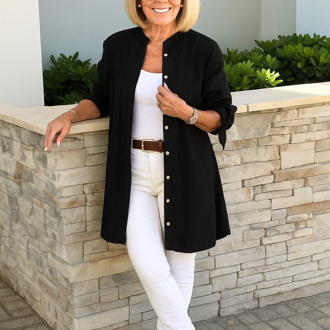 LOUISE - Elegante Bluse mit Schleifenärmeln