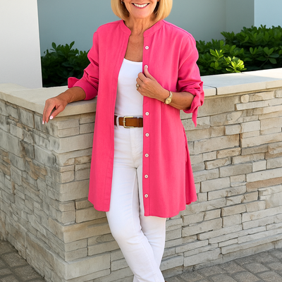 LOUISE - Elegante Bluse mit Schleifenärmeln