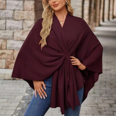 CORVIELLEA - Schicker Eleganter Poncho