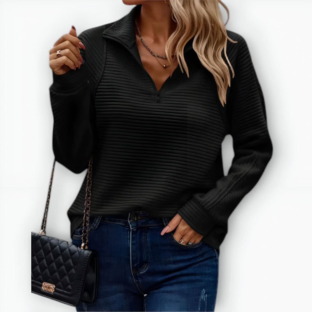 UTE - Eleganter Halb-zip Pullover