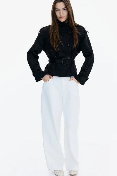 ELARA - Luxe Kurzer Trenchcoat