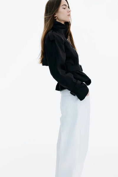 ELARA - Luxe Kurzer Trenchcoat