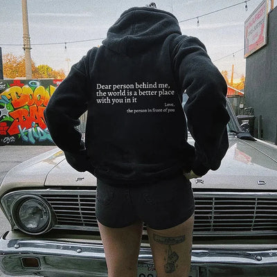 FEMMEHAUS DEAR PERSON BEHIND ME HOODIE