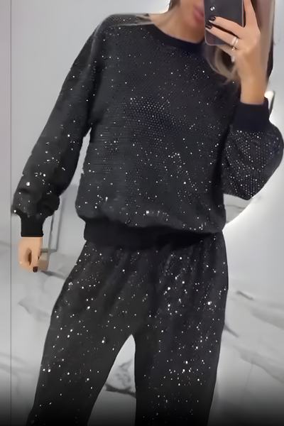 LYSA - Elegantes Pailletten Relax Set