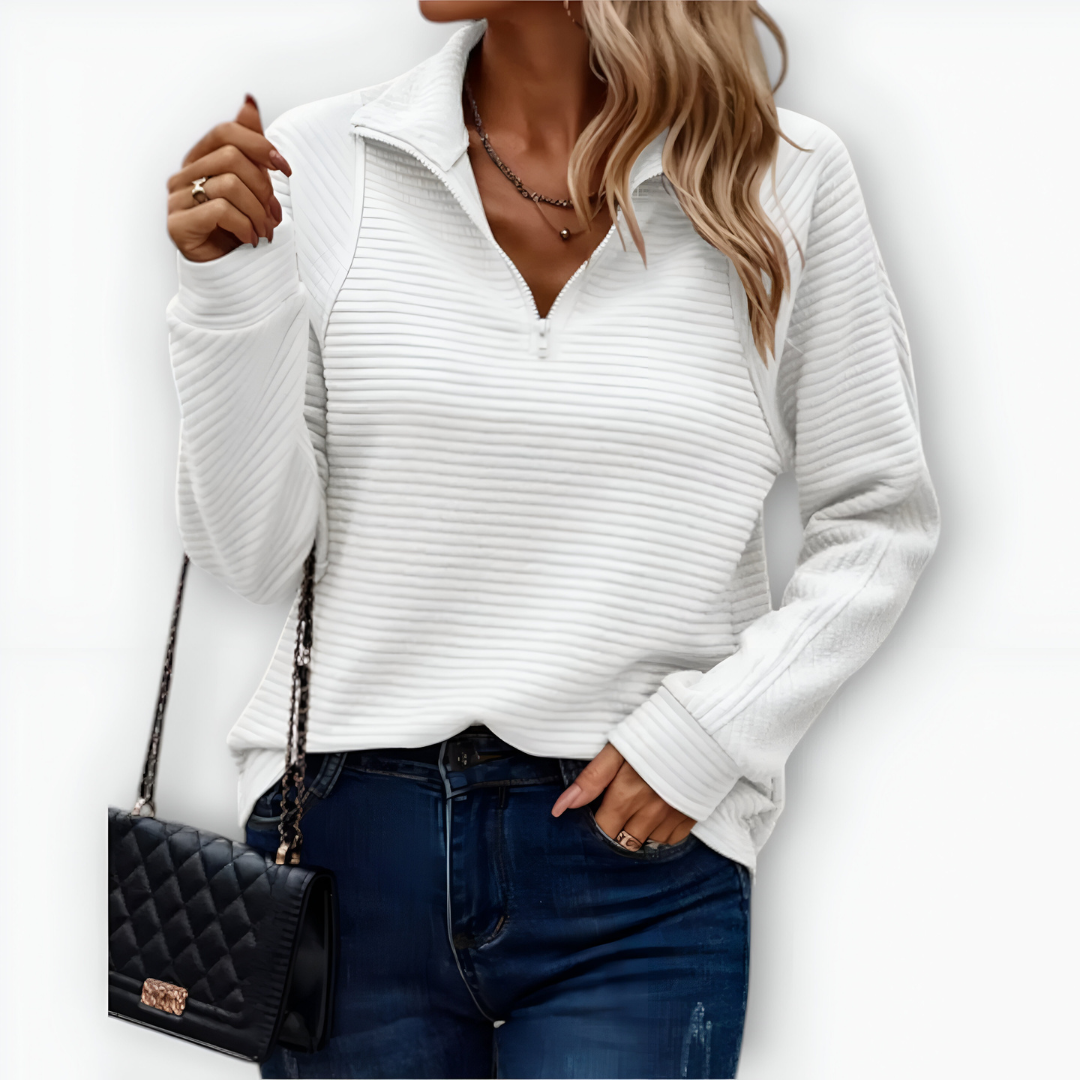 UTE - Eleganter Halb-zip Pullover