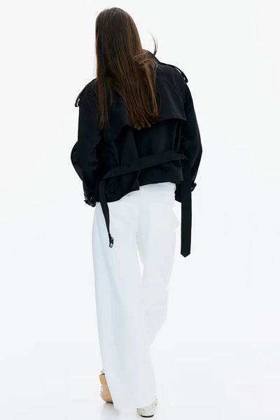 ELARA - Luxe Kurzer Trenchcoat