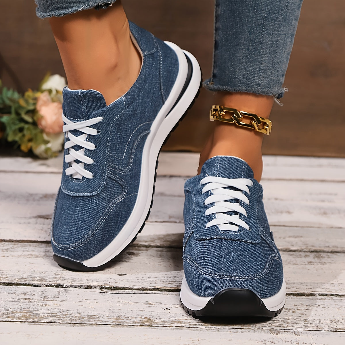 IZZY - Orthopädische Sneakers aus Jeansstoff