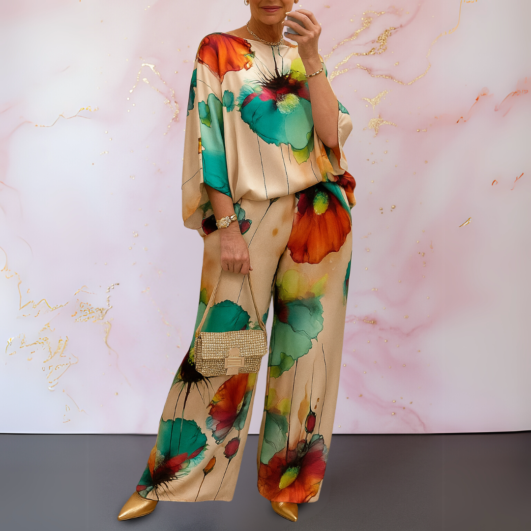 MONIEK - Satin Zweiteiliges Damenset