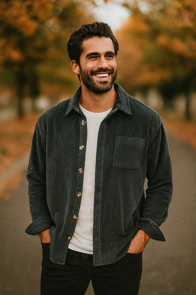 RAFAEL - Chemise en velours côtelé