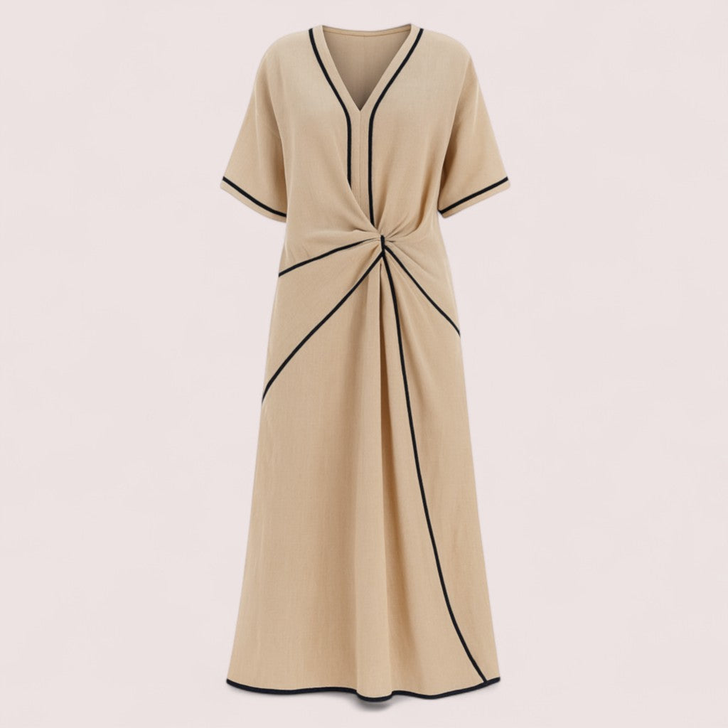 EMILY - Fallendes gestreiftes Kleid