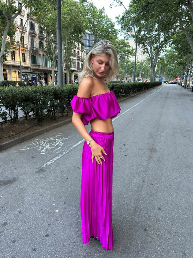 NOA - Satin-Koordinaten mit elegantem Glamour