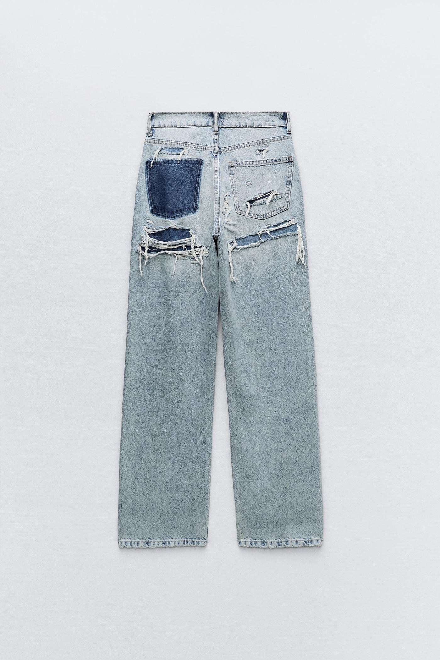 ZARA - Zerrissene High-Waist-Jeans
