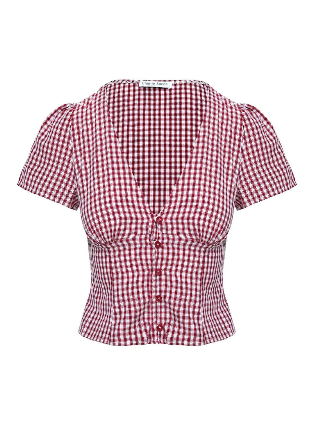 ISOLDA - Top Rotes Karomuster