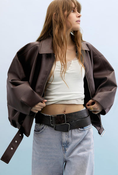 CLAIRE - Virale Lederjacke