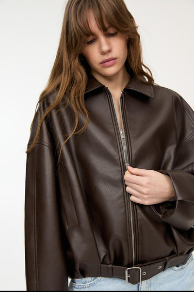 CLAIRE - Virale Lederjacke