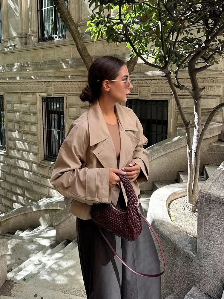 ILSE - Damen Trenchcoat Kurzjacke