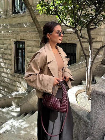 ILSE - Damen Trenchcoat Kurzjacke