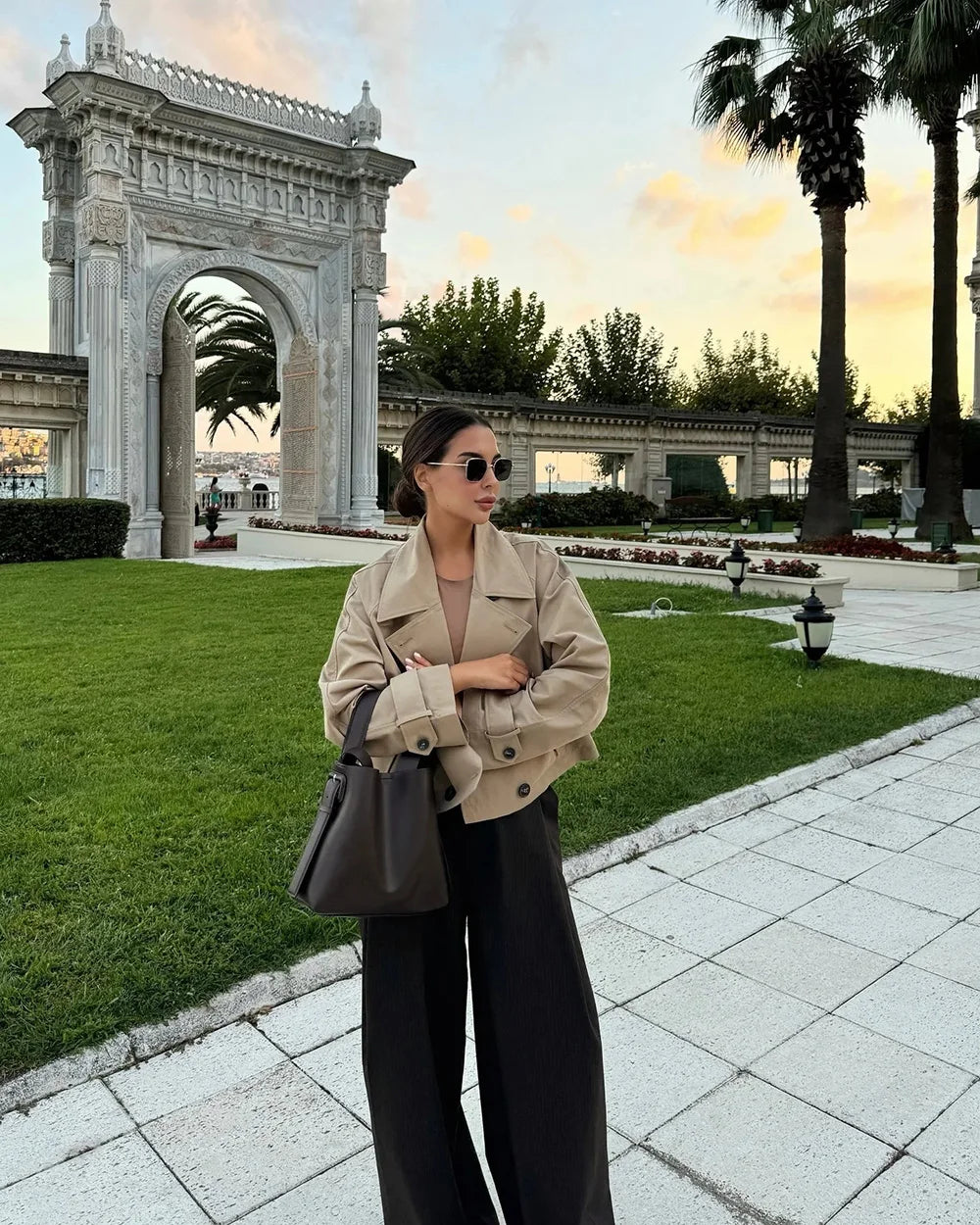 ILSE - Damen Trenchcoat Kurzjacke