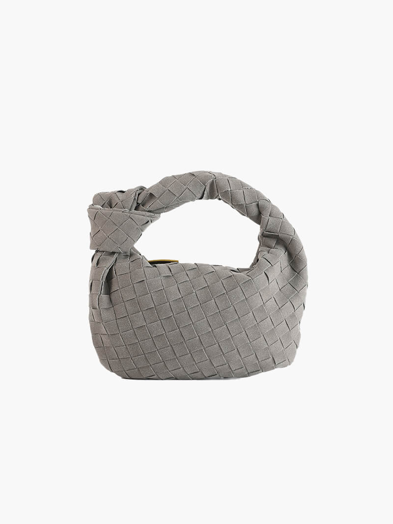 FEMMEHAUS Woven Mini Tasche Wildleder