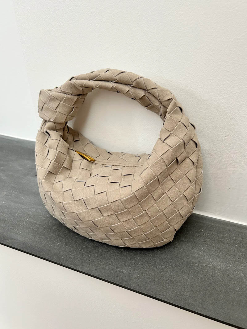 FEMMEHAUS Woven Mini Tasche Wildleder
