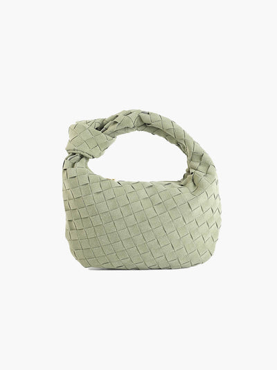 FEMMEHAUS Woven Mini Tasche Wildleder