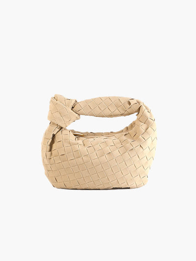 FEMMEHAUS Woven Mini Tasche Wildleder
