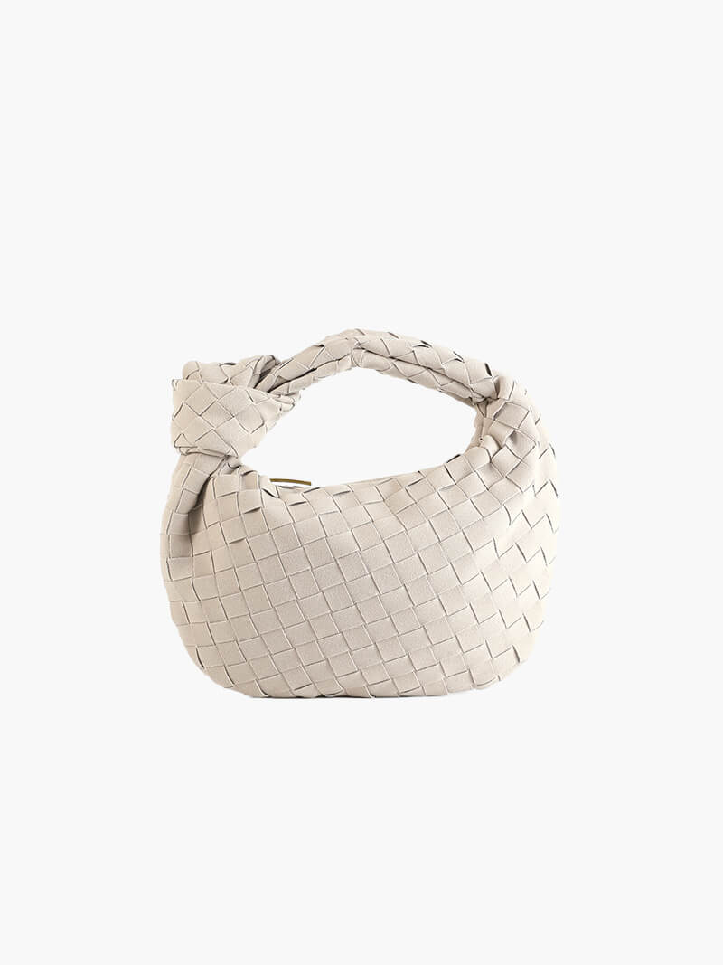 FEMMEHAUS Woven Mini Tasche Wildleder