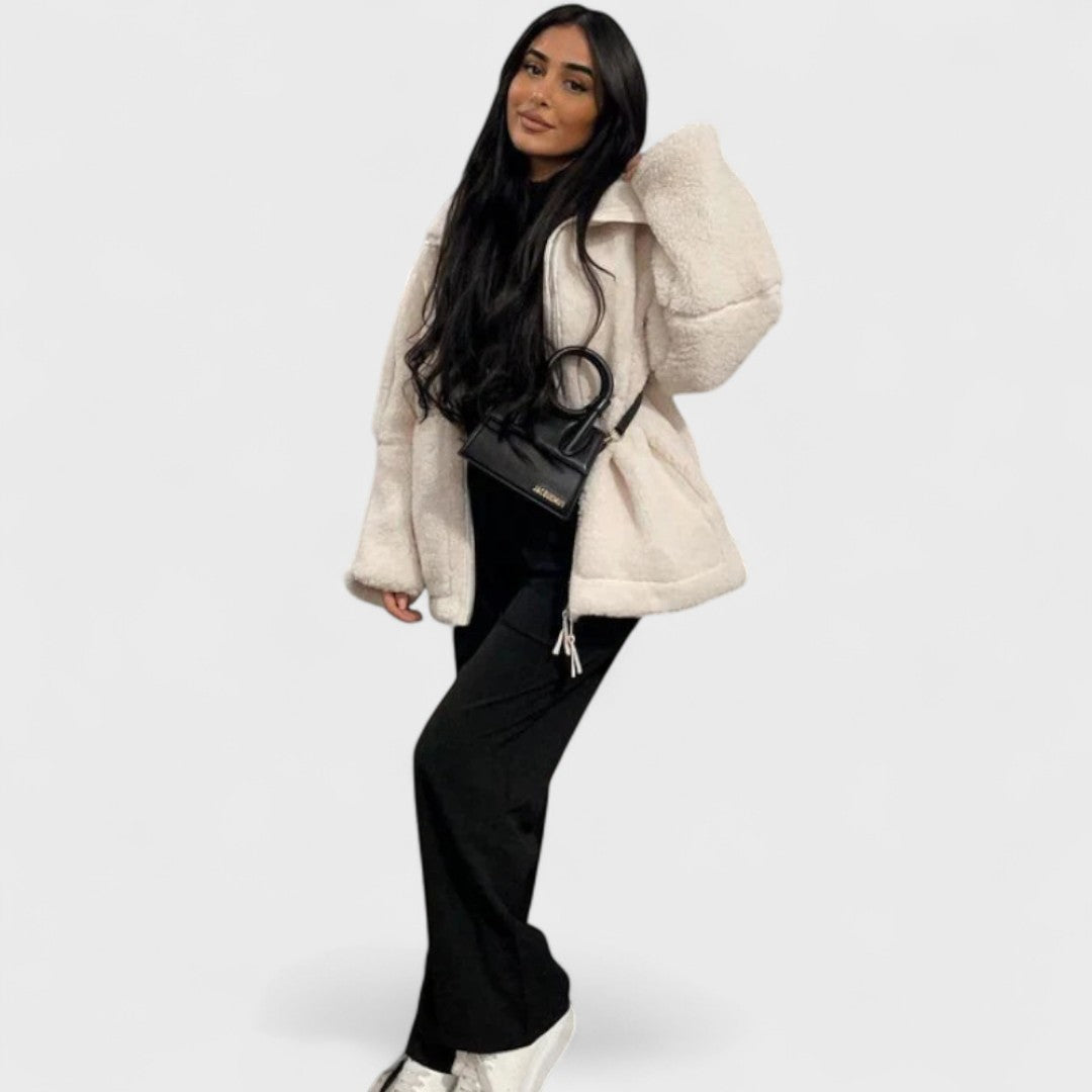 KAJA - Weicher Teddy-Mantel