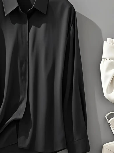 NELLIE - Elegantes Langarmhemd mit Knopfverschluss