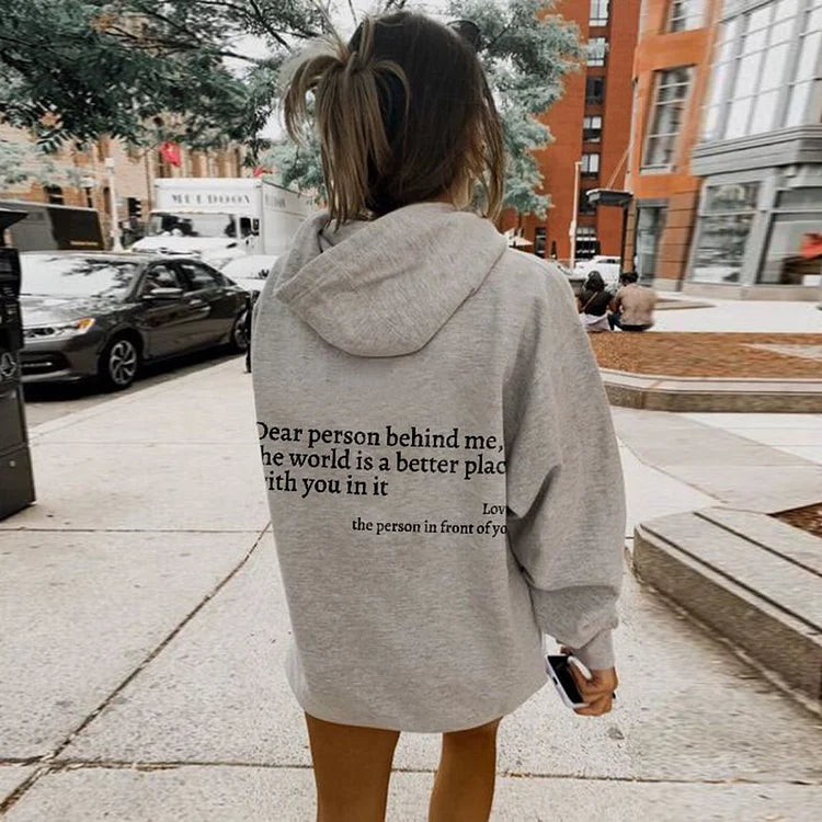 FEMMEHAUS DEAR PERSON BEHIND ME HOODIE