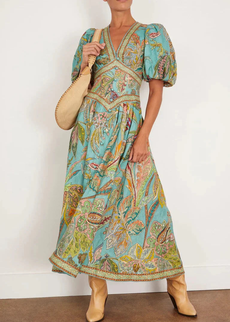 SOLANA - Boho Maxikleid