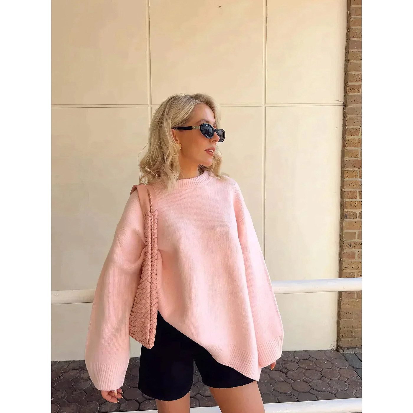 FEMMEHAUS Cozy Comfortable Pink Sweater
