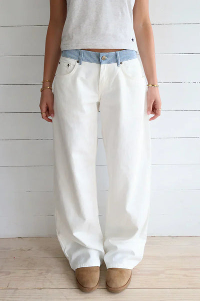 JODIE - Weite Jeans mit Taillenbund